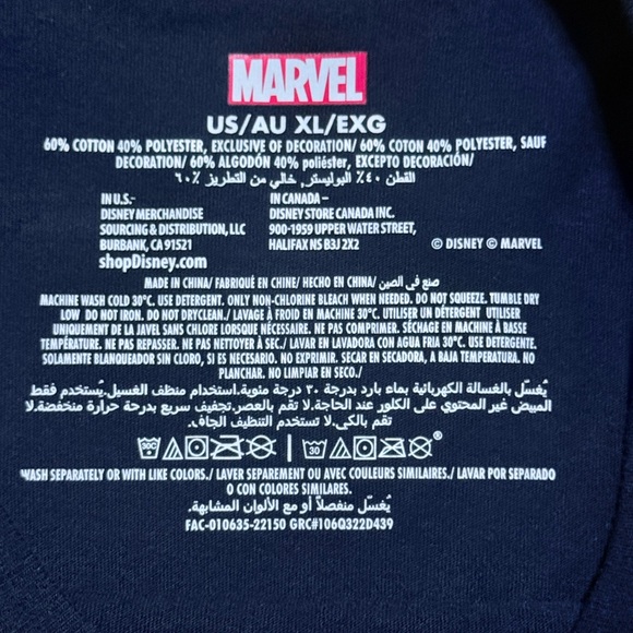 Black Panther Shirt Mens XL Marvel Disney Store Exclusive World of Wakanda. $17 - Picture 6 of 6